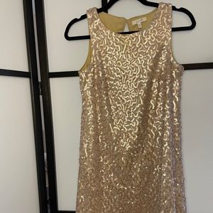 A line sequin dress
